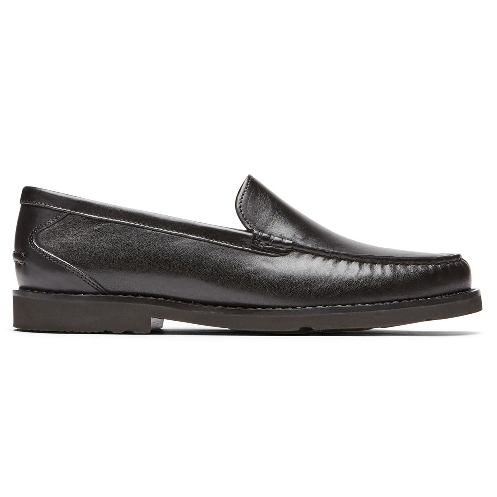 Mocassins Homem Rockport Modern Prep Venetian Slip-Ons Pretas,Portugal RFWCH-1832